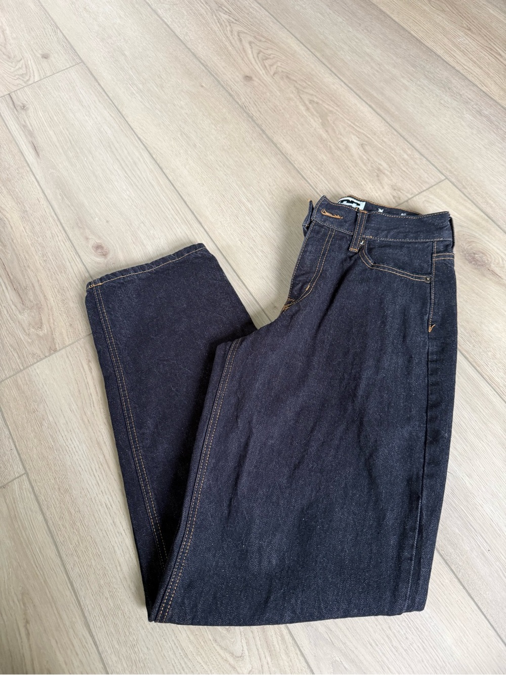 KBB Dark Blue Women's Barrel Jeans